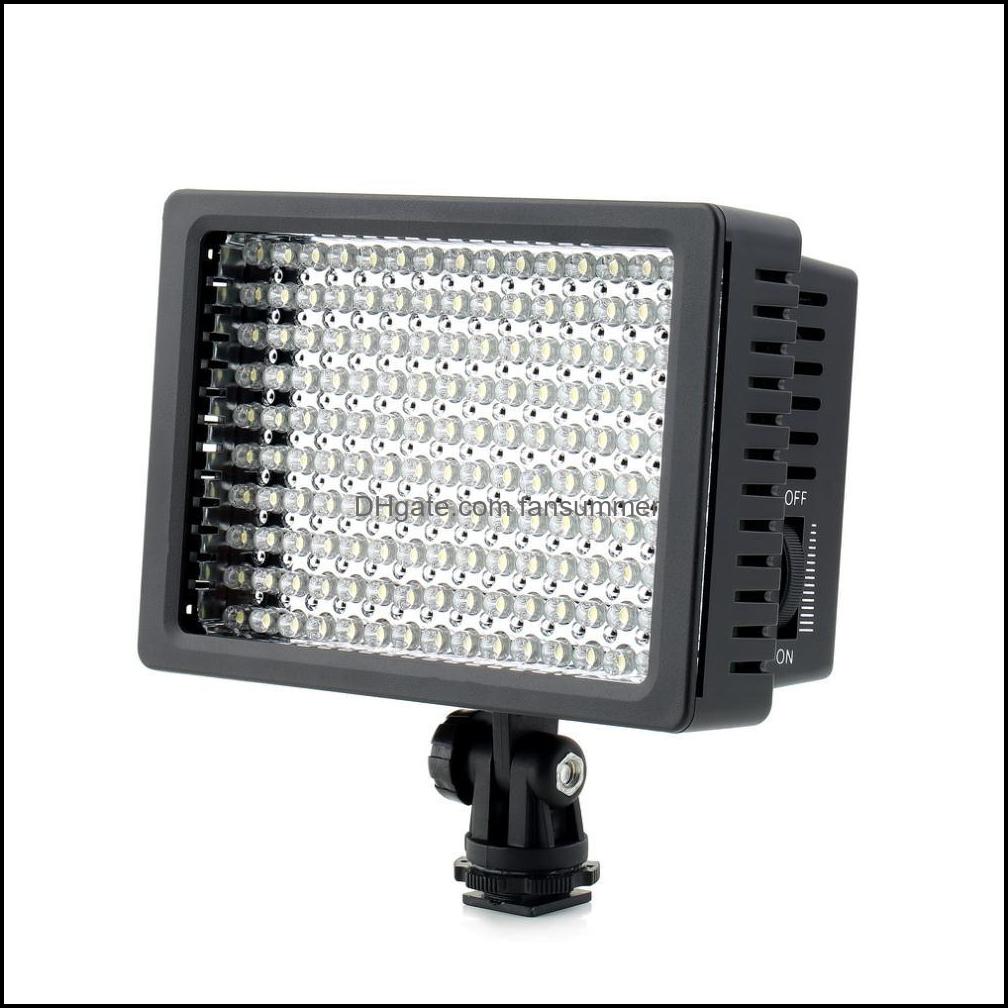 

Continuous Lighting Lightdow Ld-160 High Power 160Pcs Led Video Light Camera Camcorder Dv Po Lamp With Three Filters For Ca Fansummer Dhm3W