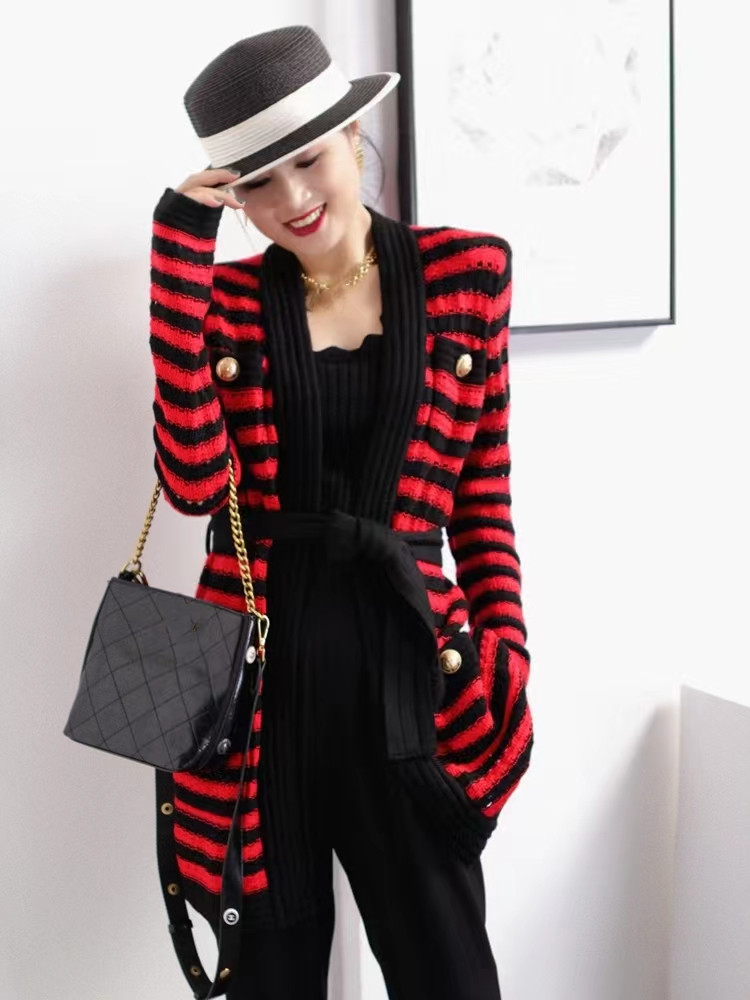 Baume designer pull femmes cardigan Nouvelle veste de créateur femmes cardigan mode long style pull en tricot manteaux de haute qualité concepteu