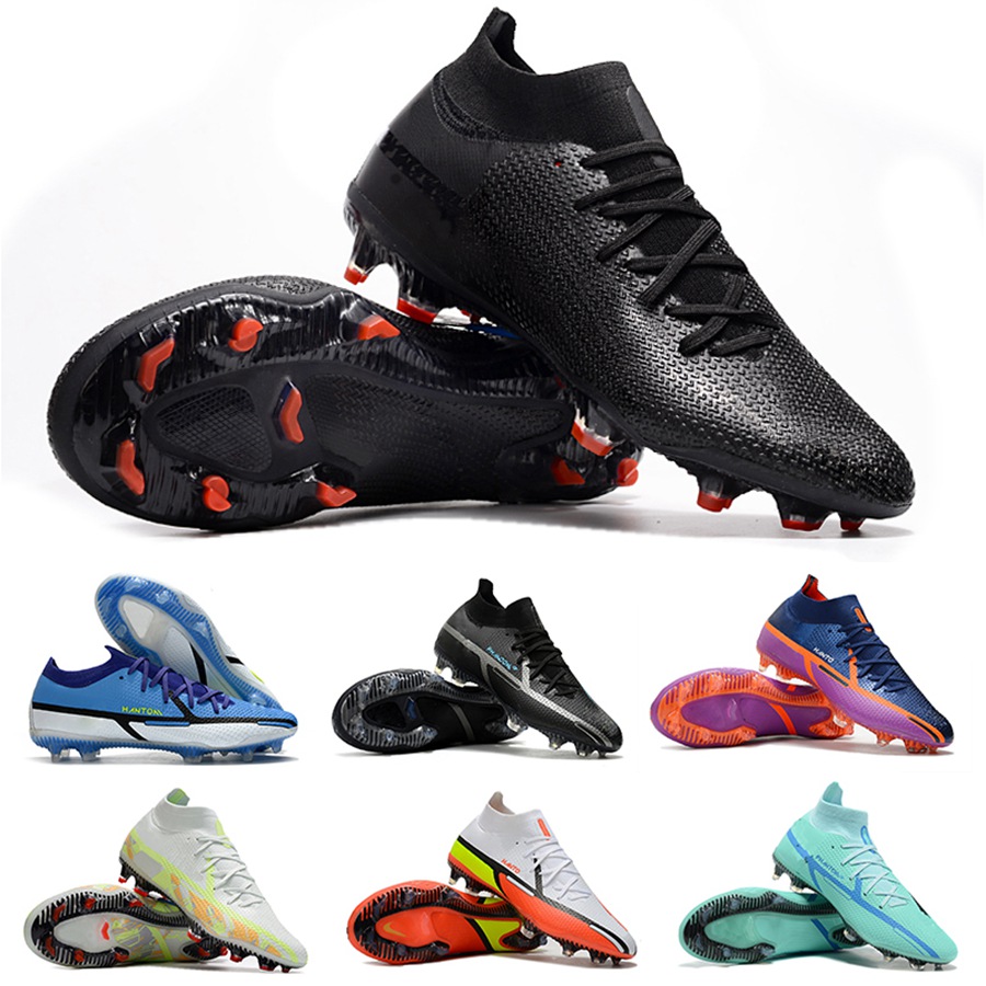 

Golden Boot Soccer Shoes SK Phantom GT 2 Elite Low FG Renew Bonde Lucent Glacier Ice Barely Green Blue 3D Graphic Shadow Cleats, Color 1