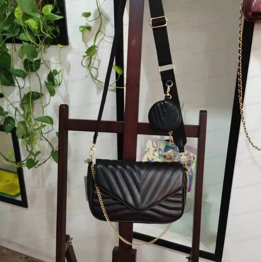 2022 Femmes Sac À Main Flap Or Argent Chaîne Chaîne Sacs À Bandoulière Designers De Luxe Fourre-Tout Dame Embrayage Messenger Bandoulière Bourse