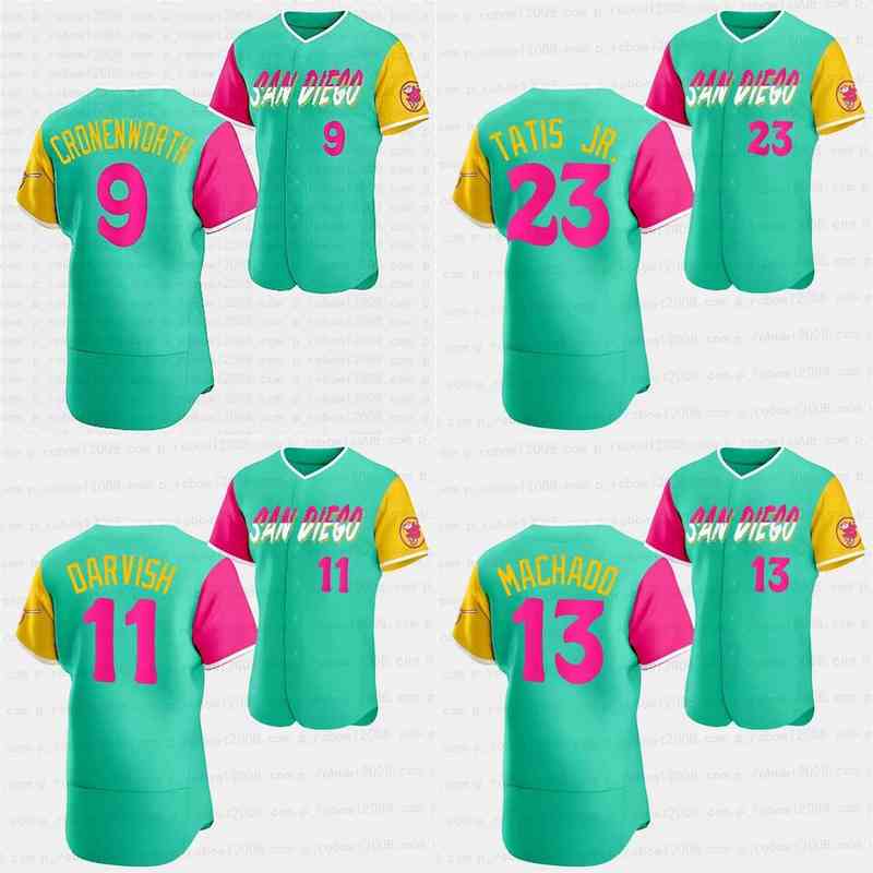 

College Baseball Wears 13 Manny Machado Custom Jersey City Connect Padres Fernando Tatis Jr. Blake Snell Luke VoitYu Darvish Eric Hosmer Jak, Nk logo any name number