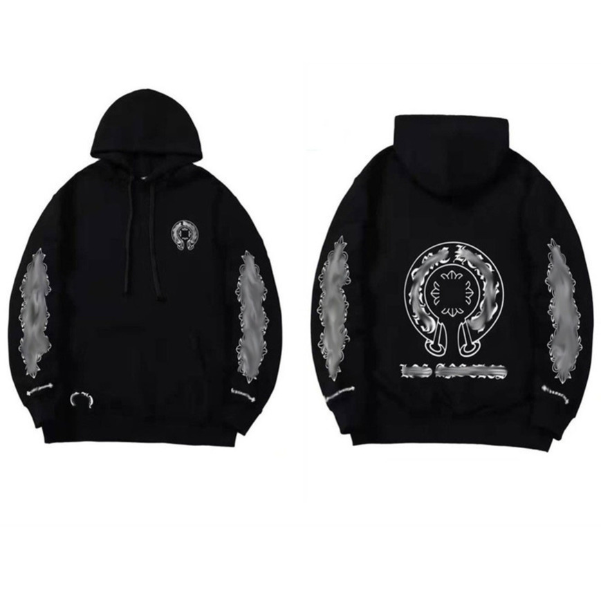 

Men's Classic Luxury Sweatshirts Ch Designer Hoodie Fashion Men Women Horseshoe Sanskrit Loose Zipper Jacket Pullover Hooded Tops Coat Sweater Hoodies Bxre, 12