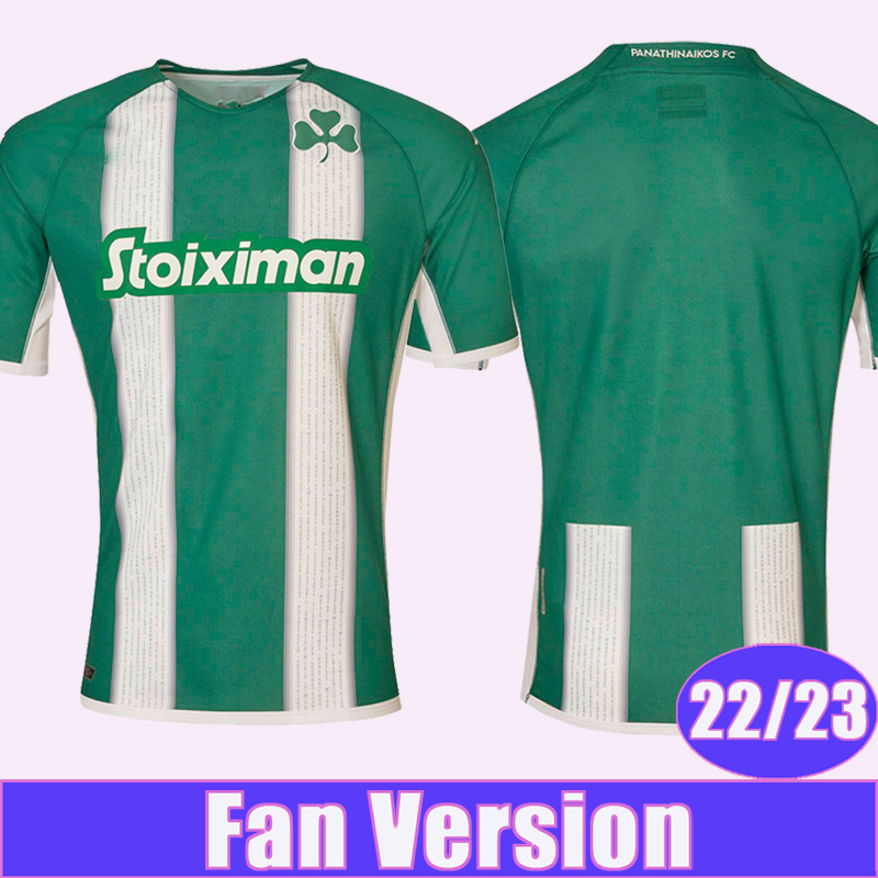 

22 23 Panathinaikos Mens Soccer Jerseys SPORAR SANCHEZ AITOR KOTSIRAS SCHENKEVELD Home Football Shirts, Qm9990 22 23 home no patch