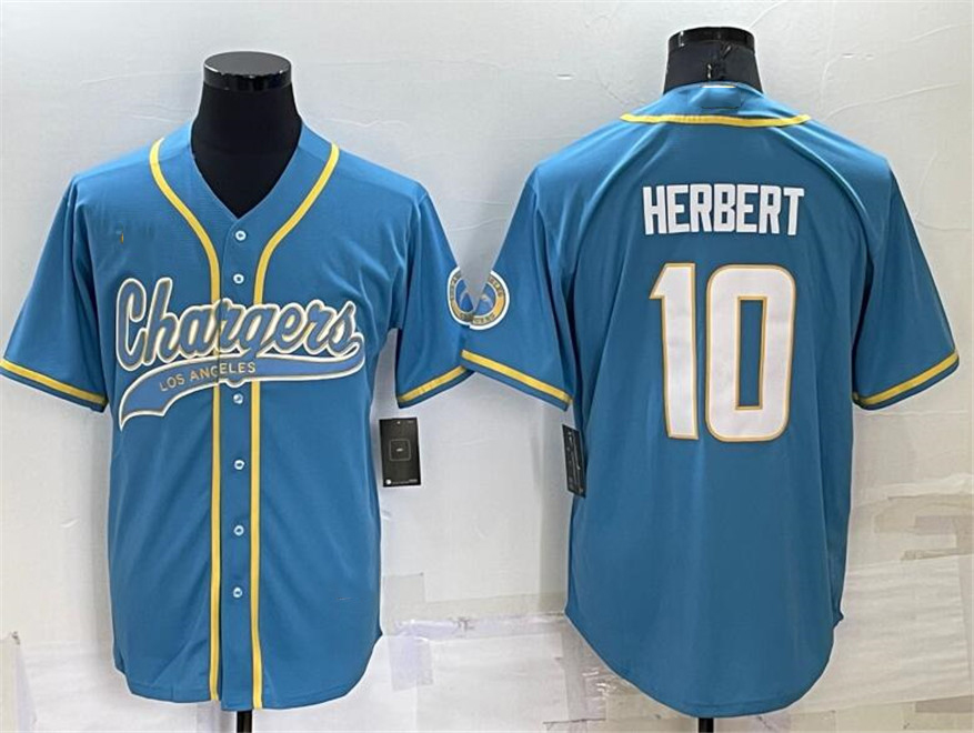 

Stitched Football jersey Los Angeles''Chargers''Men women youth 10 Justin Herbert baseball Untouchable jerseys, With logo