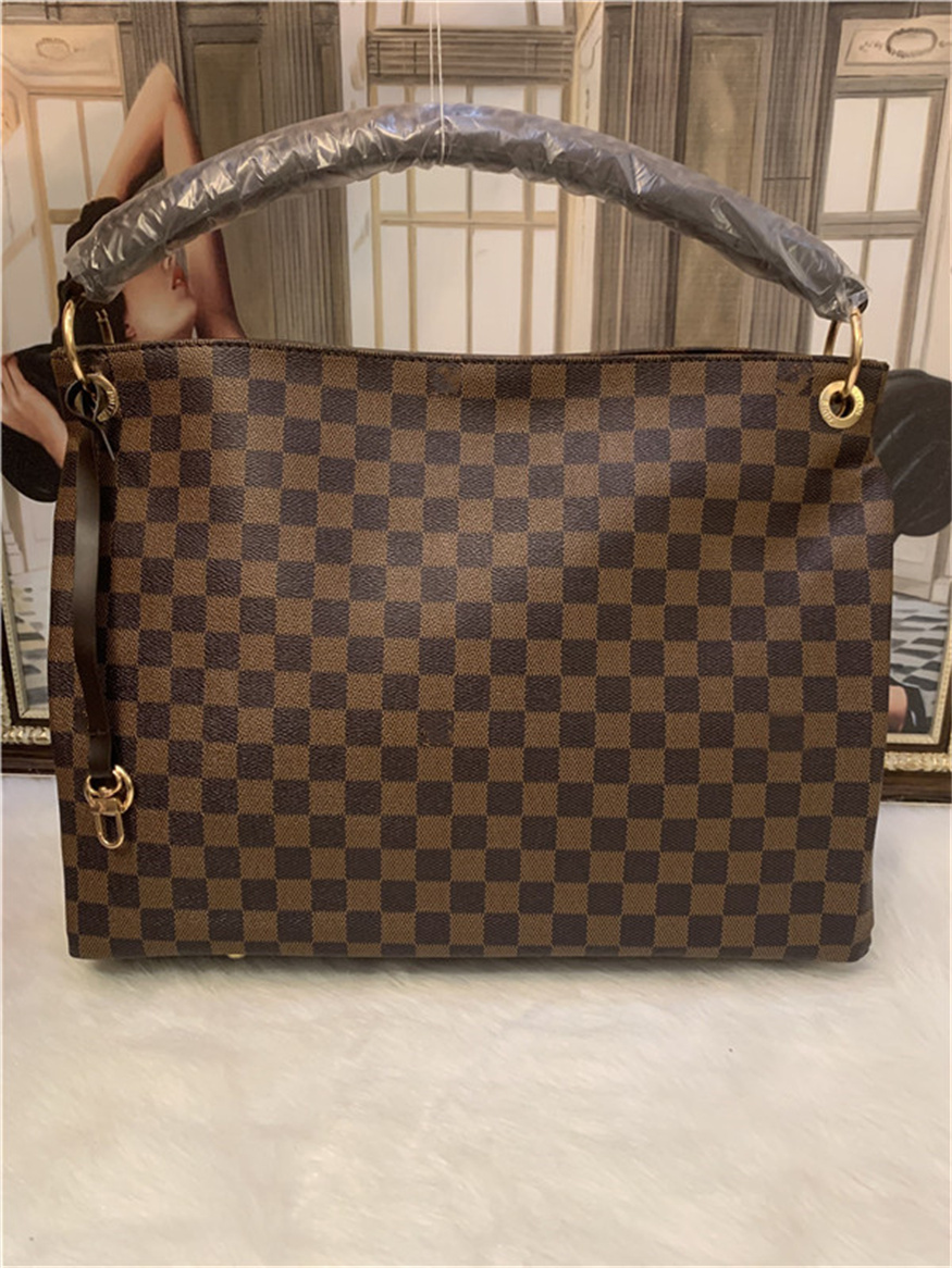 

Designer Bags Luxury Shoulder Messenger Bags Ladies Handbags Chains Clutches Fashion, Brown grid
