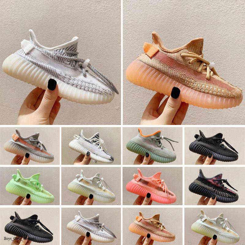 

35 Loose Designers Kids Athletic Outdoor yezzies 350 Shoes Toddlers Trainers v2 Clay Black Triple White Antlia Children Sneakers Boys yeezies kanye Girls Ru anu