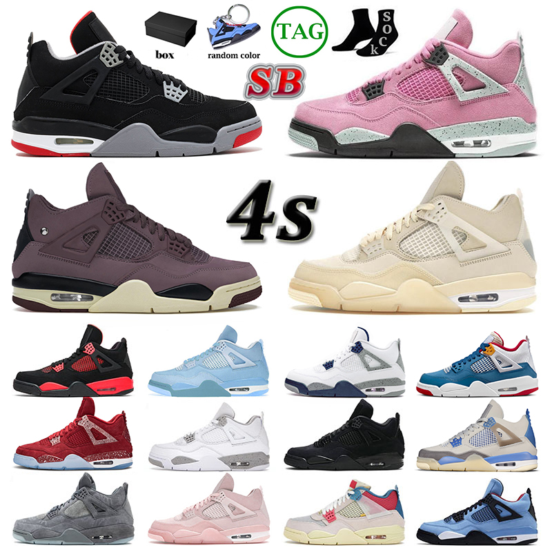 

Violet Ore 4 Jorden4s Mens Womens Basketball Shoes Jumpman Jorda 4 Airness Jorden 4s Midnight Navy Cactus Jack IV Retro Black Cat Pink With Box Sneakers Big Size 13, 36-47 union desert moss