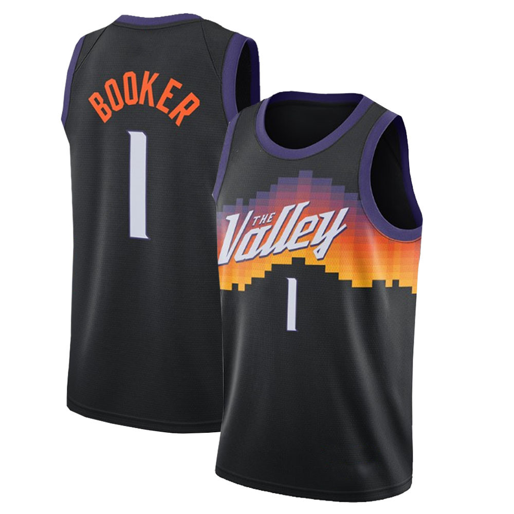 

Basketball Jerseys Mes Size S-XXL Phoenixs''Suns''Devin 1 Booker Chris 3 Paul Charles 34 Barkley Steve 13 Nash DeAndre 22 Ayton Men, Man(tai yang)