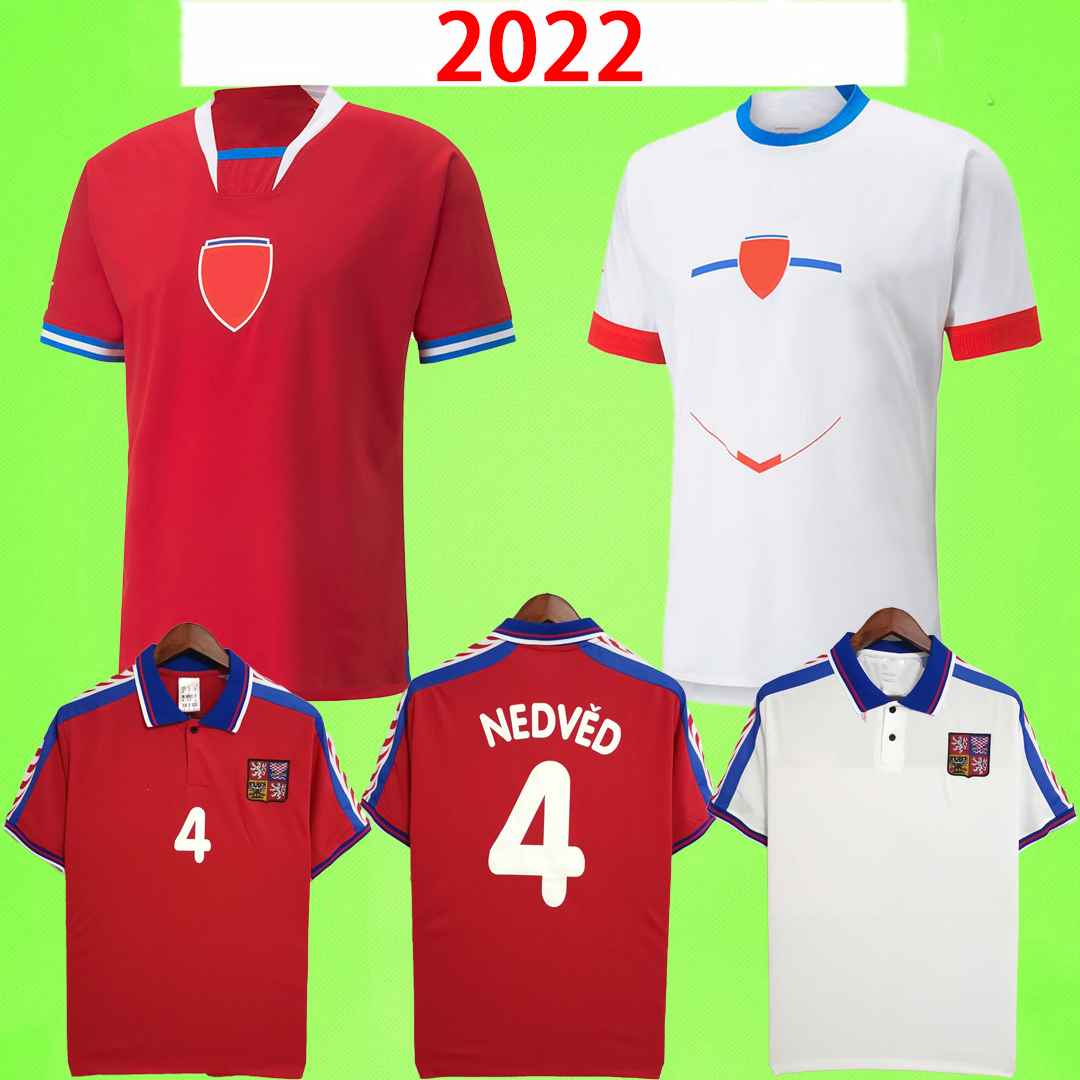

2022 Czech Soccer Jersey Republic 2023 KRMENCIK DARIDA KREJCI JANKTO SOUCEK KADERABEK ONDRASEK 22 23 Retro Football Shirt 1996 Vintage 96 NOVOTNY NEDVED uniform, 2022 home