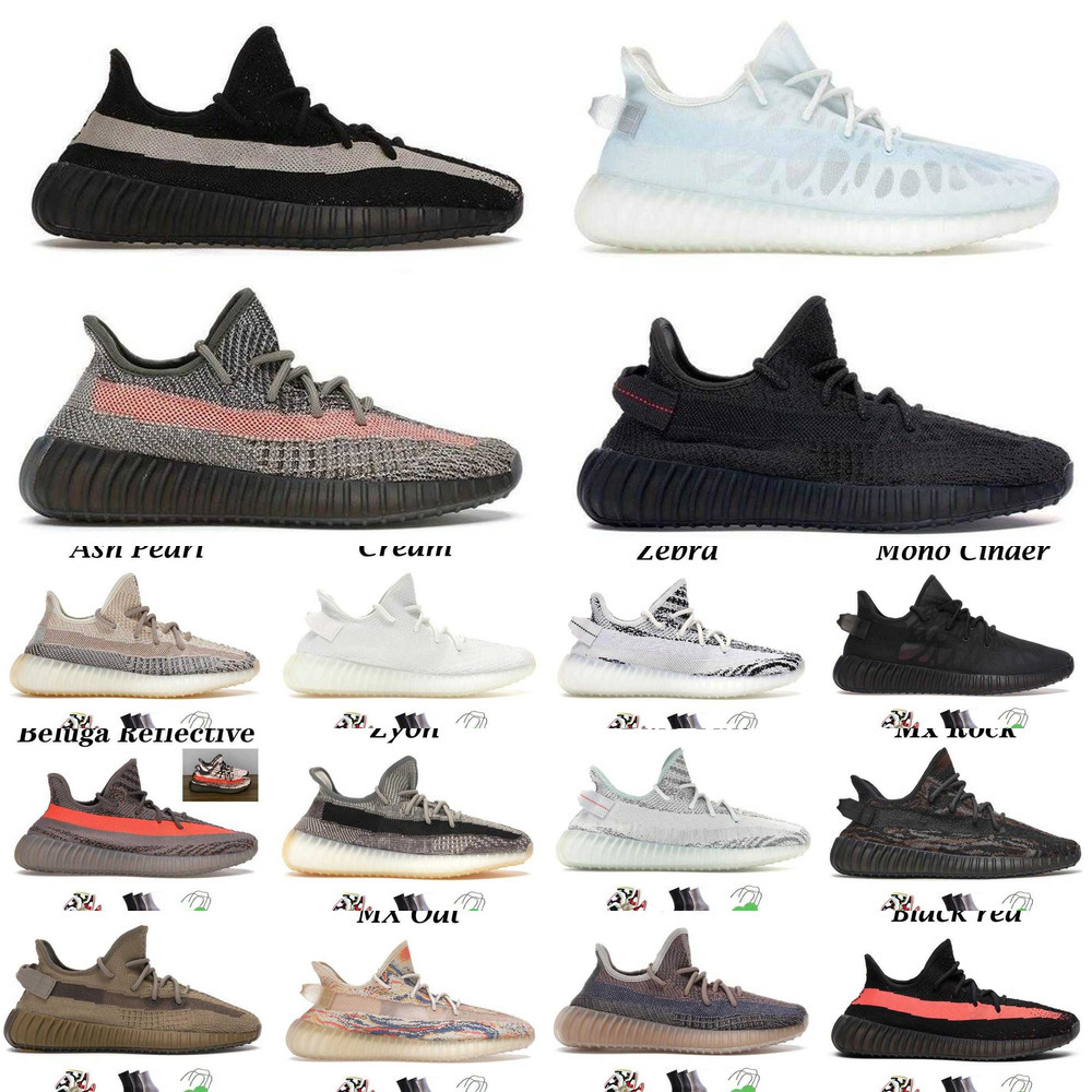 

Mens Bone 2.0 CMPCT sandals Running Shoes Clay Zebra Cream Dazzling 3M White Black 'V2''YEZIES''BOOST''yezies''35 womens Designer Sneakers, 42