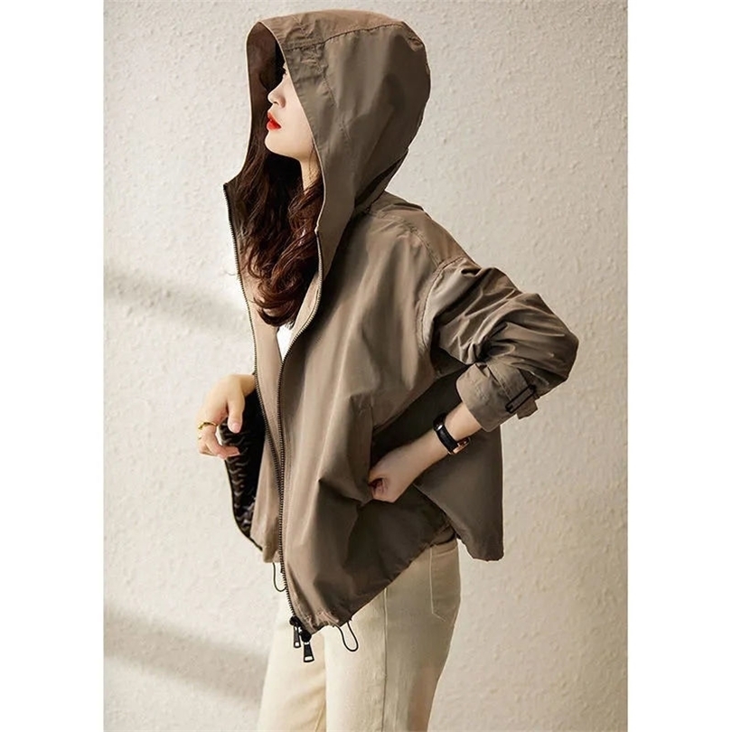 Womens Jackets Hooded Sweatshirt for Women Womens Autumn Coat Women"s Outerwear Parkas Goth Woman Clothing Streetwear Long Coats Harajuku 22090