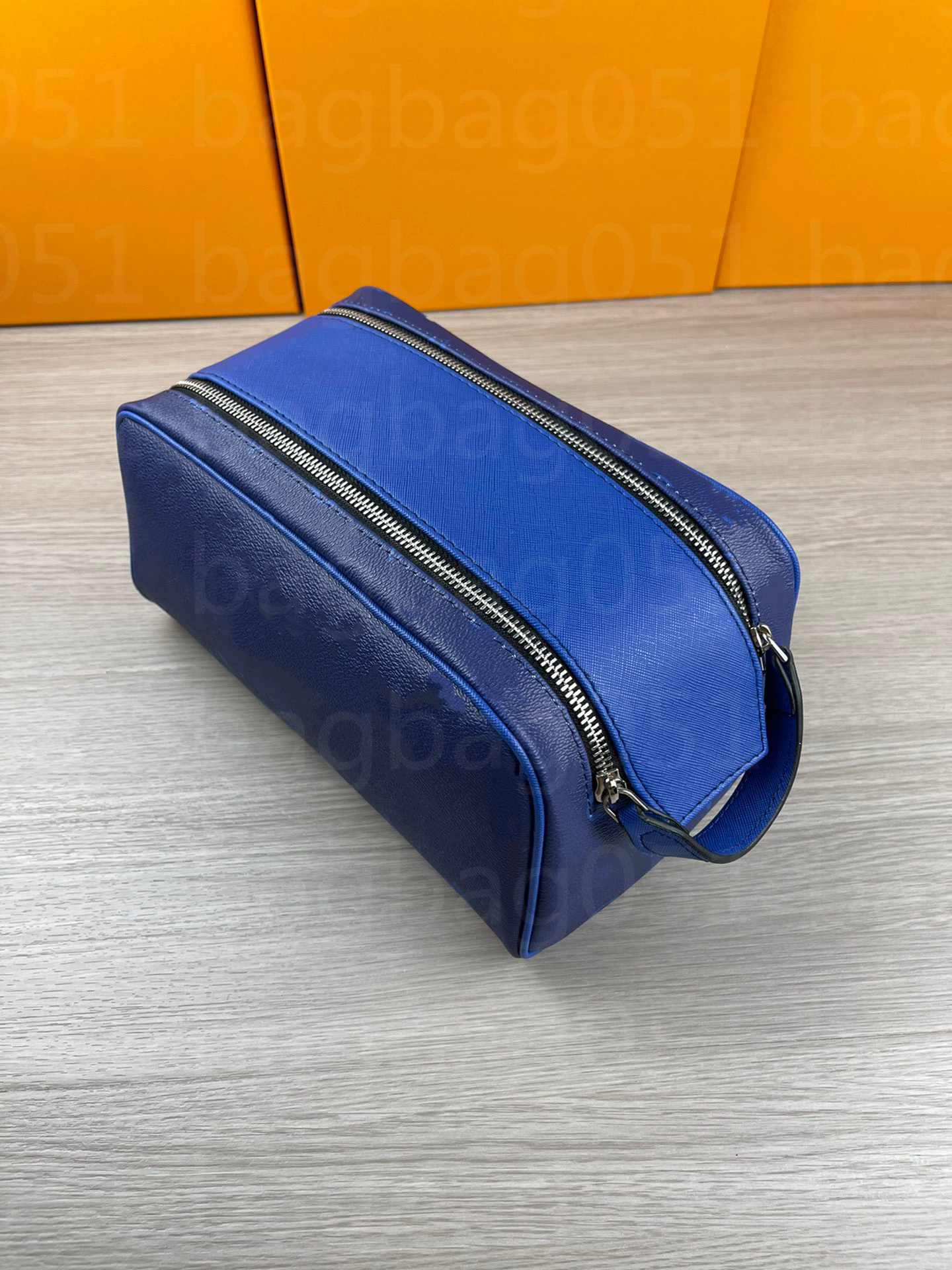 

47528 KING SIZE TOILETRY BAG Men Extra Large Wash Bags Luxurys Designers Make Up Cosmetic Toilet Pouch Women Beauty Makeup Case Pochette Accessoires Double, Dark grey