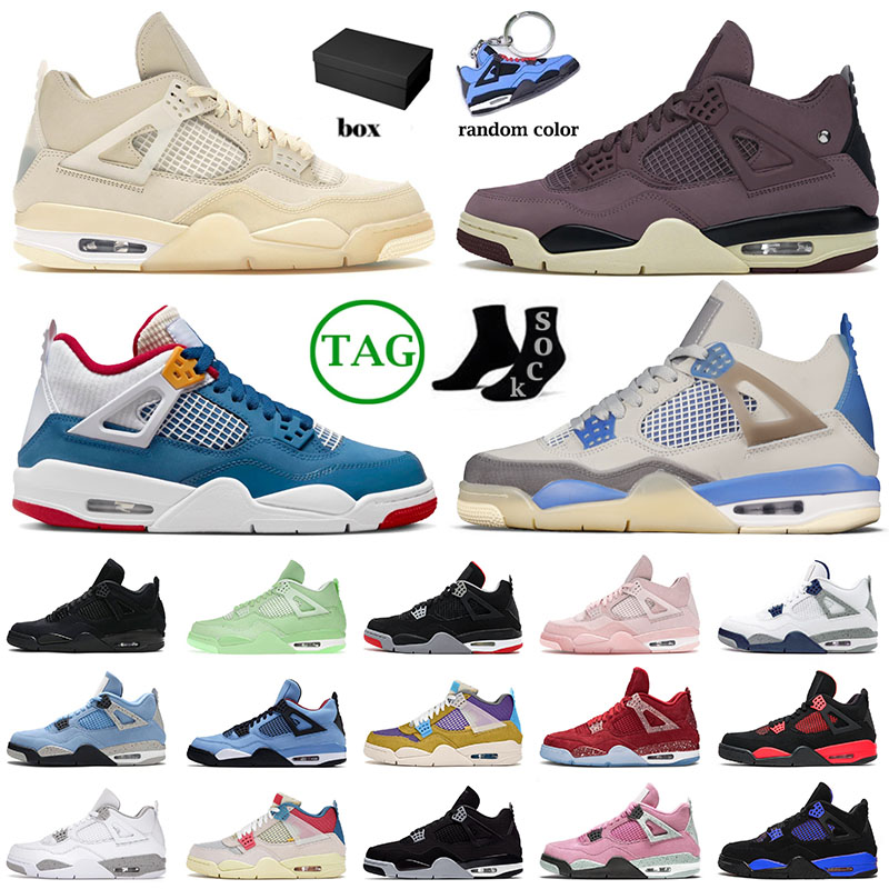 Mens Womens J4 Retro Basketball Shoes Violet Ore Nik Bred Messy Room Sb Cavs Military Black Cat Cool Grey Cactus Jack Pink Sports Sneakers Trainers