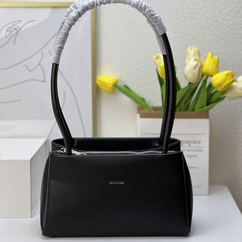 

Leather Handbag Shoulder Bag Axillary Bag Zip Pocket Multiple Pockets Brand Letters Zipper Closure Women Handbags Purse Solid Color Zip Pocket Bags