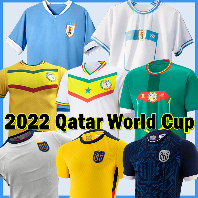 

2022 2023 national team Soccer Jersey Qatar World Cup Ecuador Senegal Uruguay H.CAMARA BENTANCUR KOULIBALY NEVES DIOUF GUEYE 22/23 national jerseys Football Shirt, Wulagui 22-23 away patch