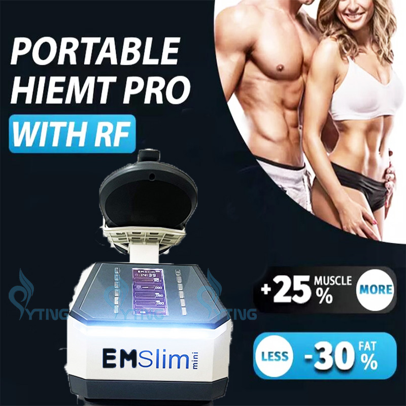 

Mini HIEMT Emslim Neo Slimming Machine EMS Muscle Building Stimulator RF Slimming Body Contouring 7 Tesla Fat Burning Device