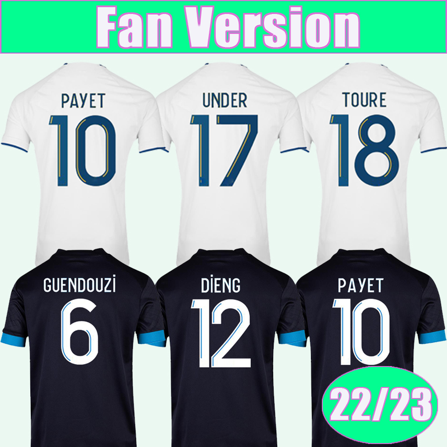 

22 23 MILIK PAYET Mens Soccer Jerseys GUENDOUZI GERSON LUIS HENRIQUE BAKAMBU UNDER TOURE GUEYE KONRAD DIENG Home Away Football Shirt Short Sleeve, Qm11316 22 23 away ligu. 1 patch