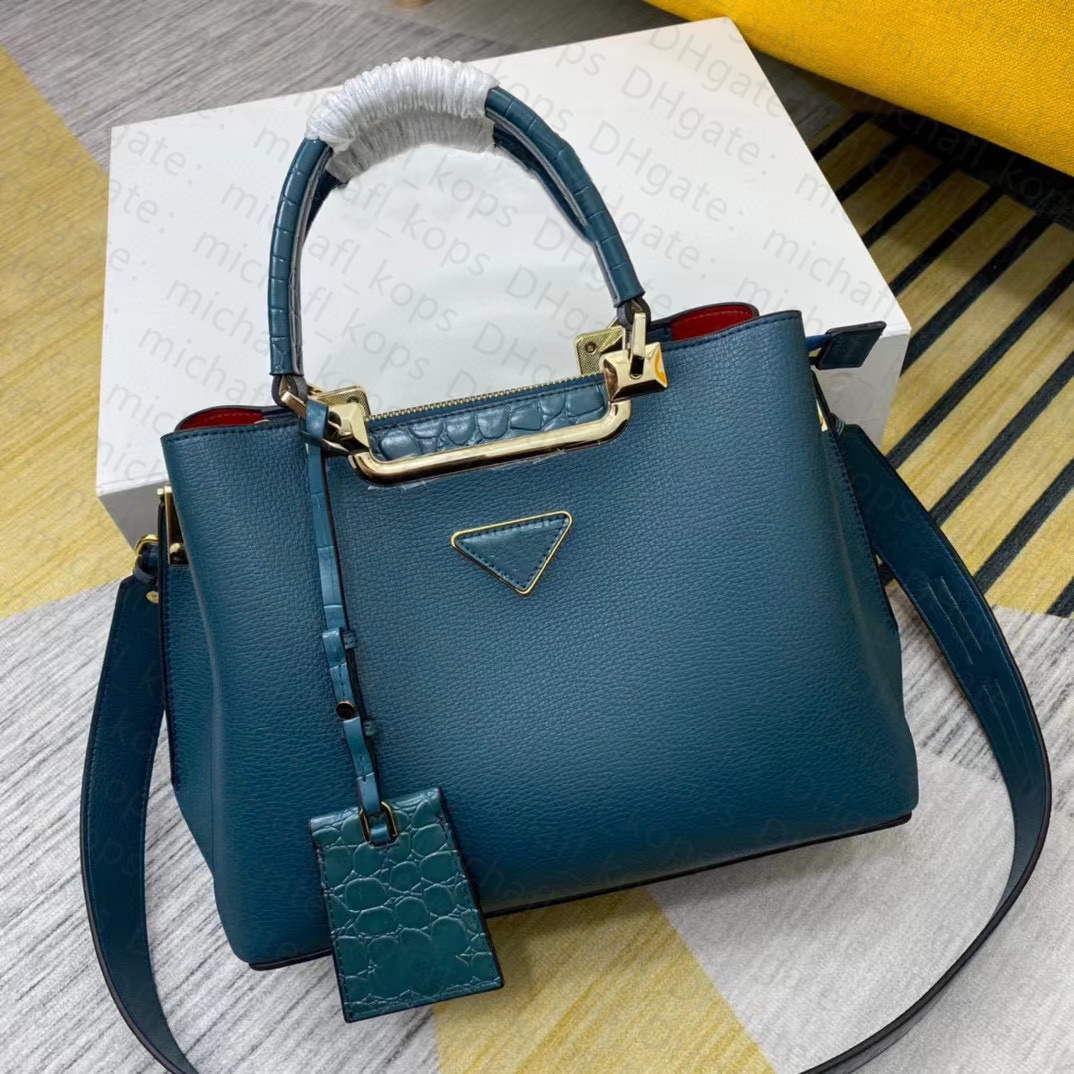 

Designer handbags for women Large capacity Tote crocodile trim one-shoulder crossbody bag 2022 quality luxury simple, Nude