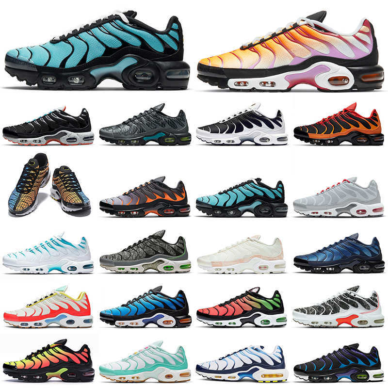 tn plus hommes femmes chaussures de course tns triple noir blanc lunettes 3d gourmand hyper bleu hex oreo rose peau de serpent baskets pour homme
