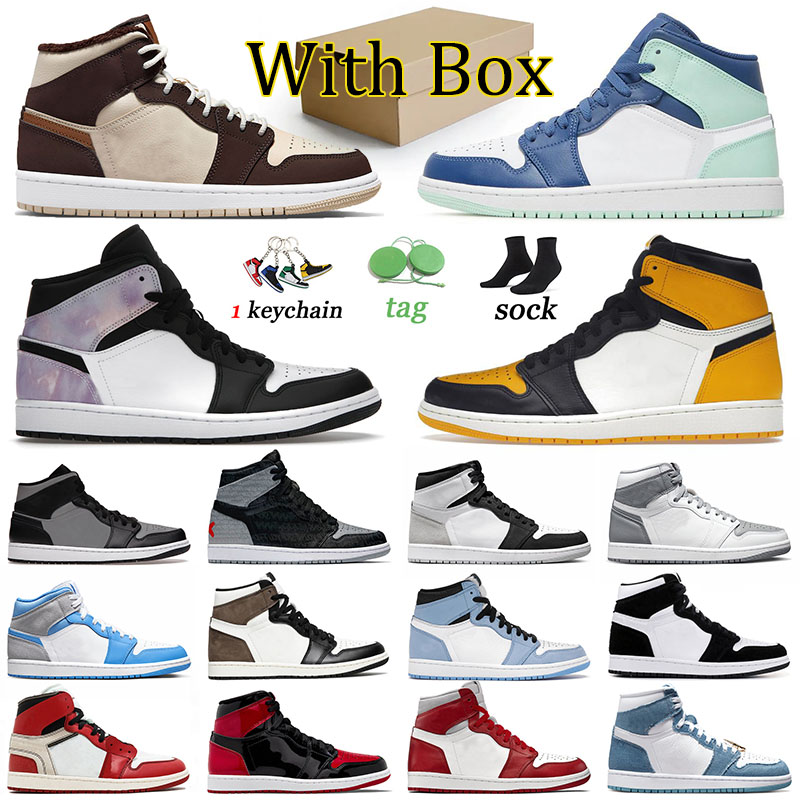 

Top quality 1 men jumpman designer shoes Shadow jorden sports basketball sneakers casual Chicago Reimagined 1s offs white Cream Dark Chocolate trainers women retro, 36-46 stage haze