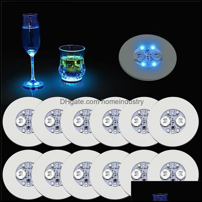 

Party Decoration Led Coaster Sticker Light Bottle Lights Party Decoration Cup Holder Lamp Bottles Sparklers For Champagne Colorf Drop Dhn2V