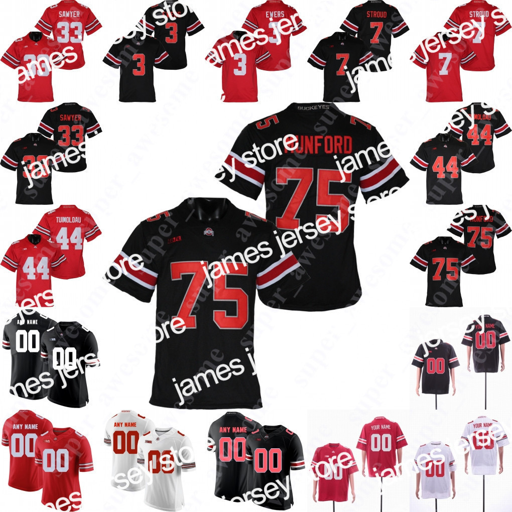 

Football Jerseys 2022 NCAA Ohio State Buckeyes Jersey 7 Dwayne Haskins Jr. Thayer Munford Marvin Harrison Jr Zach Harrison Teradja Mitchell Emeka Egbuka, Black 150th