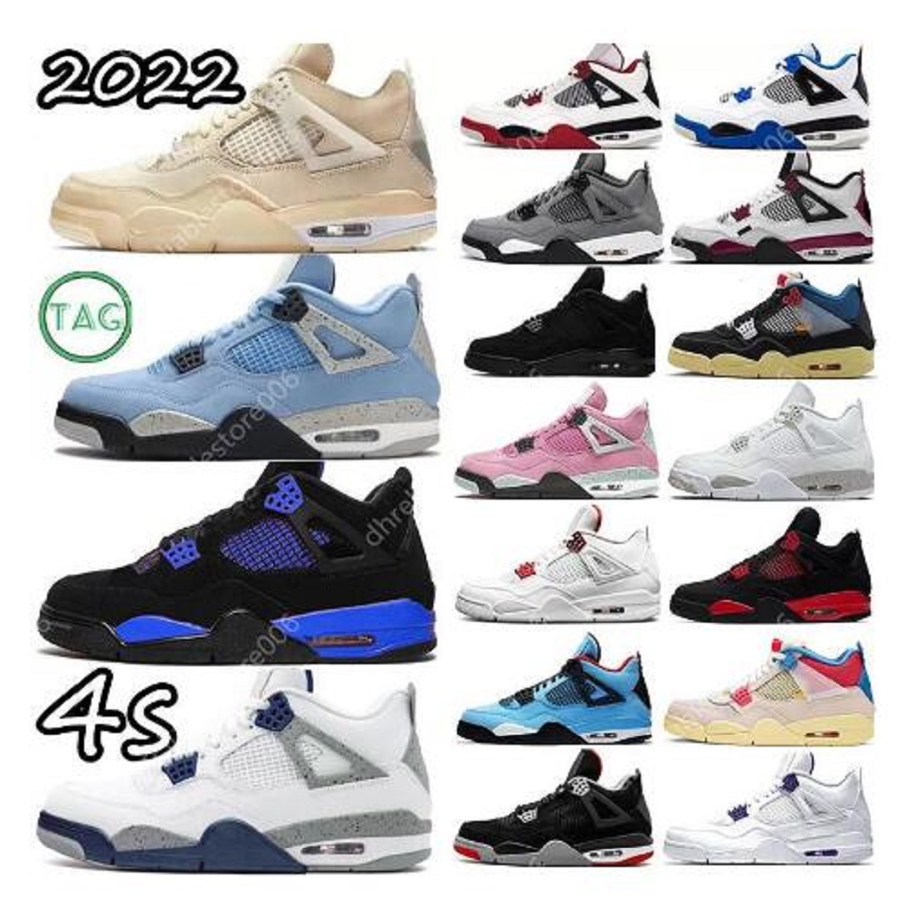 

Black Cat 4 4s Basketball Shoes OG Black Cement Fire Red Metallic Green Pureple University Blue Tour Yellow Shimmer Classic Men Sneakers Women Sports Trainers, # 21