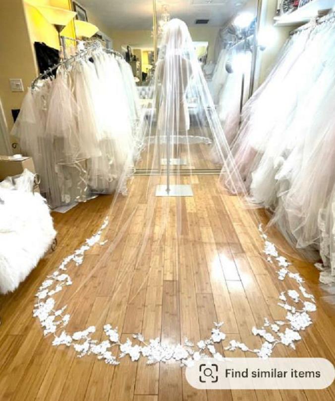 

Fast Delivery the bride veil for my client Wholesale custom made, Ivory