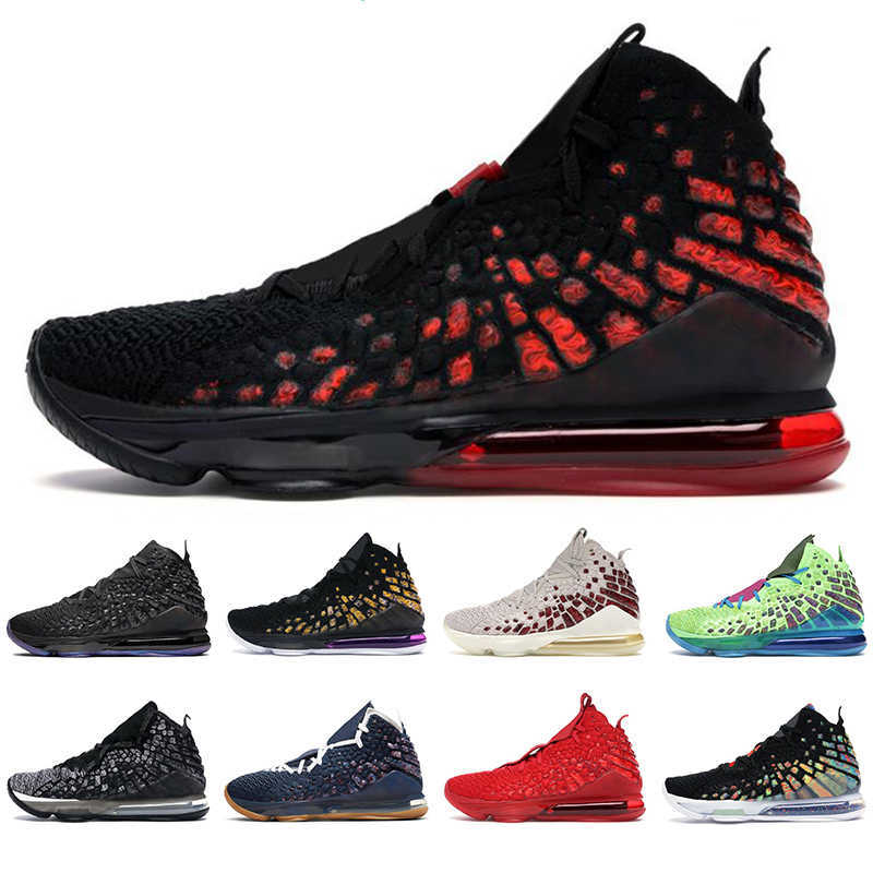 2022 Chaussures de basket-ball pour hommes 17s Tapis rouge Playoffs Monnaie mondiale Infrarouge Noir Blanc Collège Marine hommes formateurs athlé