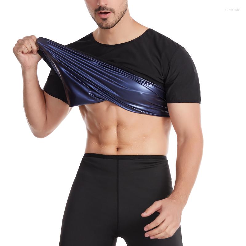 Maillots de corps hommes sueur Sauna chemise minceur entraînement perte de poids maillot de corps t-shirts corps Shaper homme t-shirt effet costu