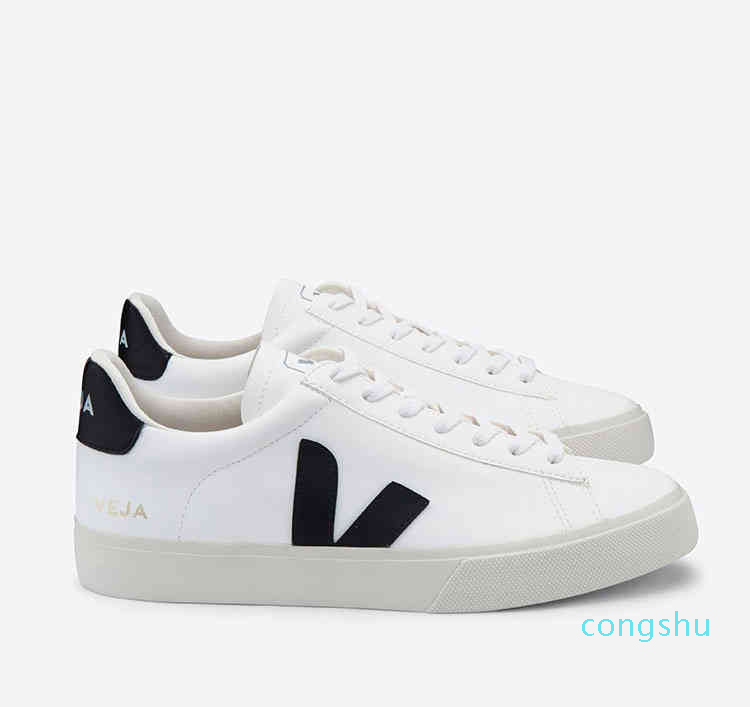 

French Veja It Small Boots White Women's Casual Versatile Lace Up Campo Flat Bottom v Shaped Board Shoes Men's Official Website Lovers, Wine red + pink