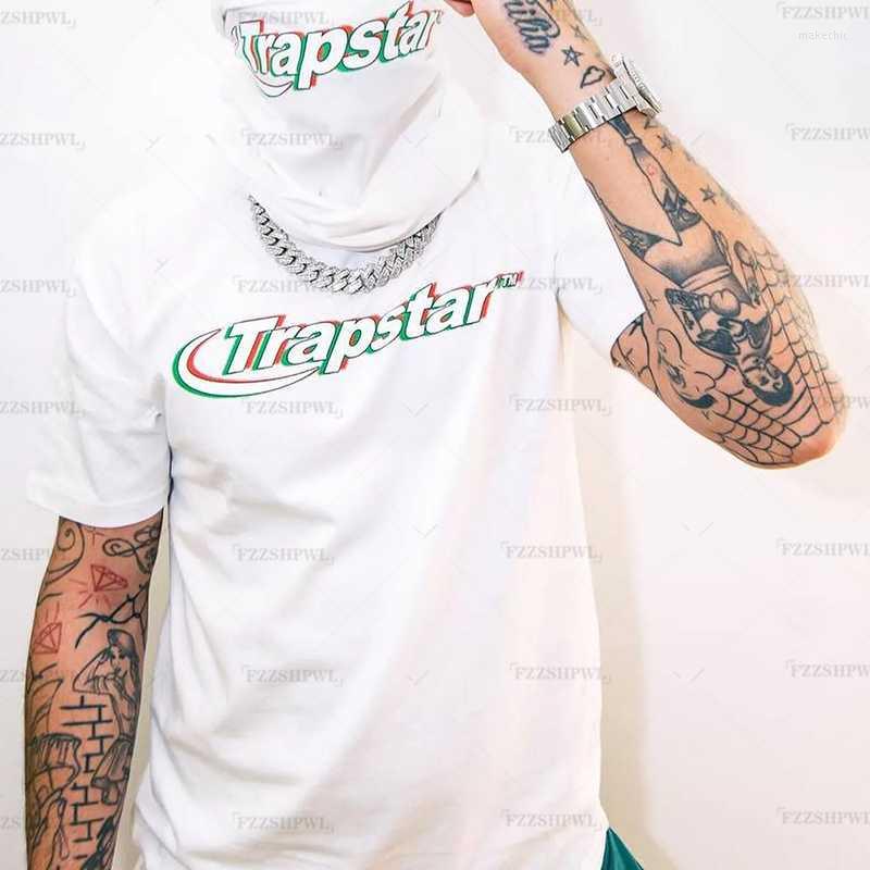 

Men' Tracksuits Men' Hip-hop Men' Clothing Vintage Graphic Trapstar Printed Tshirt Sweatshirt High Street Harajuku Loose Tops, Black