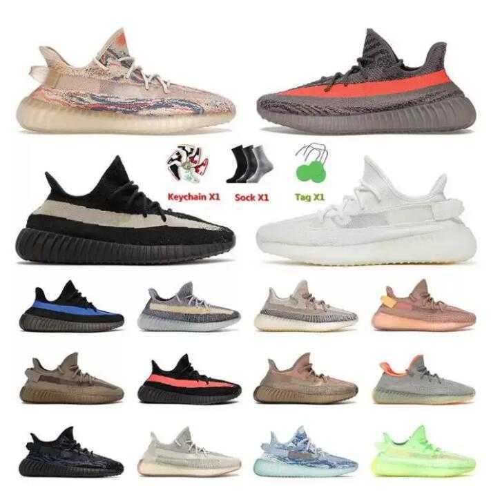 

Mens Bone 2.0 CMPCT Running sandals Shoes Clay Zebra Cream Dazzling 3M White Black 'V2''YEEZIES''BOOST''yezzies''35 womens Designer Sneakers, 34