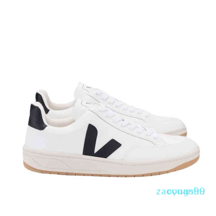 

Shoes Spring Casual and Summer Veja It Cowhide Fabric Breathable Small White Shoes Men's 3, V12 dark blue tail dark blue v