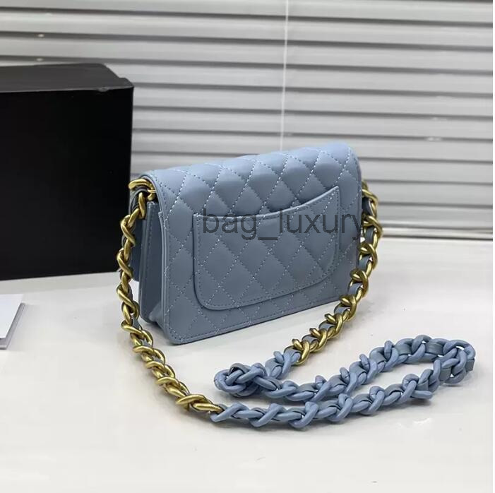 

Clutch Bags WOC France Womens Classic Mini Flap Quilted Purse Bags Wallet On Chain Twotone Matelase Chain Crossbody Shoulder Real Leather Multi Pochette Handbags