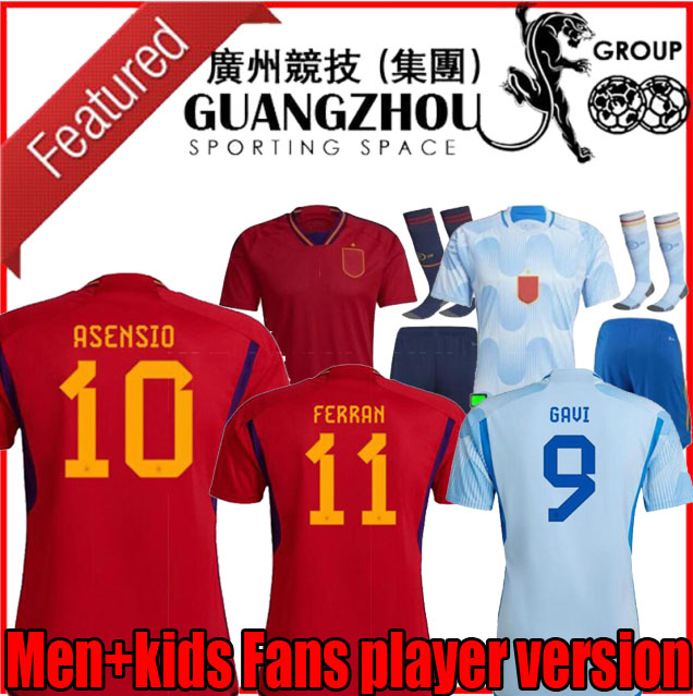 

22 23 Spain soccer jersey Camiseta Espana MORATA RODRIGO TORRES PEDRI world Cup RAMOS THIAGO INIESTA ALBA 2022 2023 home away football shirt men kids kit uniforms, 22 23 home player 1