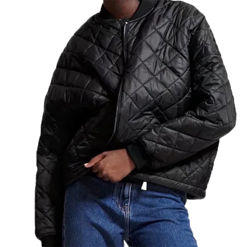 

Women's Jackets Women's Bomber Jacket Black Coat Zipper Fashion Outwear Solid Casual Loose Thin Coat Autumn Winter Coat Streetwear Jacket TRF 220901