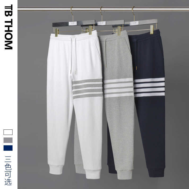 

Fashion Designer Thom Women's Men's Pants Yarn Dyed Waffle High Profile Casual Sports and Sanitary, Dark grey (yarn dyed)