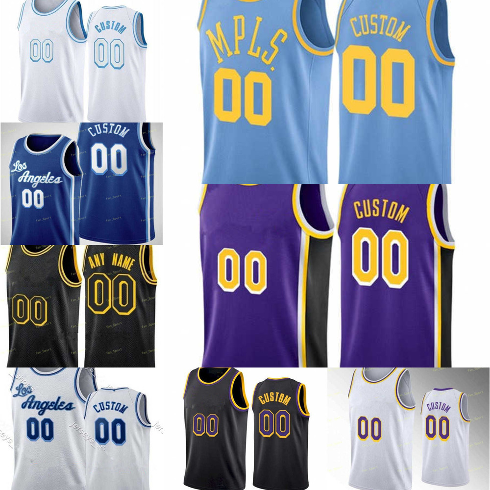 

Basketball Jersey 75th Mens Womens Youth Los Angeles''Lakers''Jerry 44 West 20 Avery Bradley 40 Mason Jones 45 Sekou Doumbouya Custom, Color