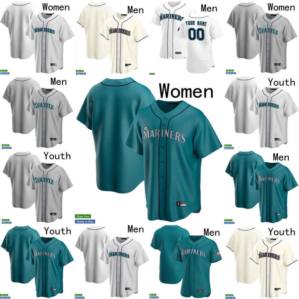 

Baseball Jerseys Men Women Youth Seattle 23 Ty France 26 Adam Frazier 44 Julio Rodriguez 27 Jesse Winker 28 Eugenio Suarez 3 J.P. Crawford Mariners, Colour