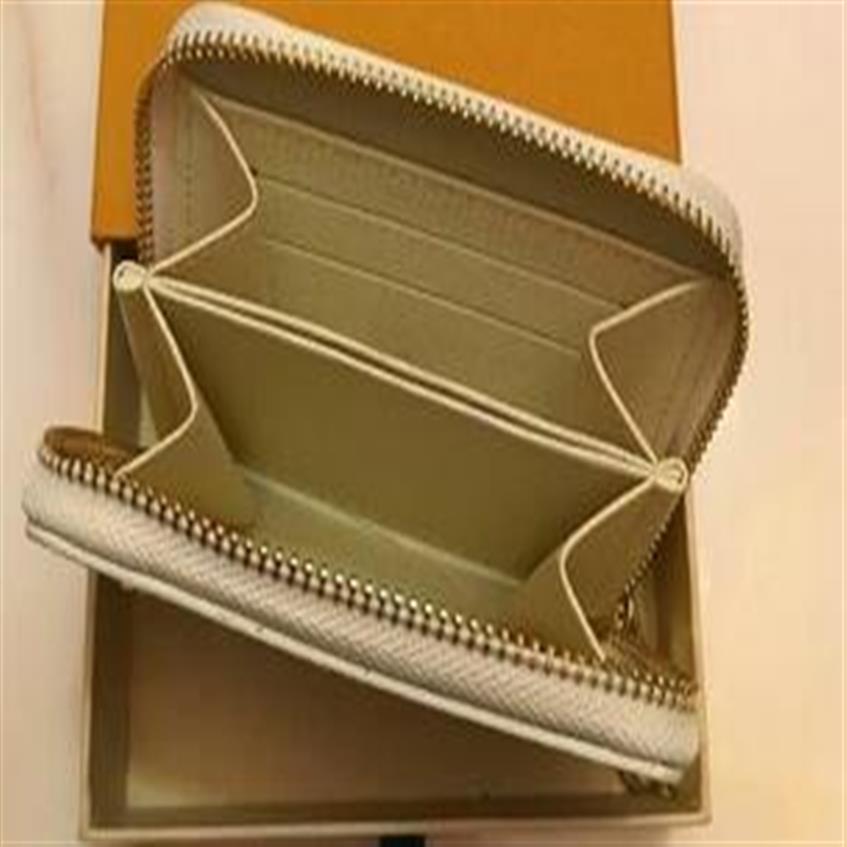 

M42616 Luxury Designer Zippy short Wallet Women's Zipper Brown Wallet Mono gram Canvers Leather Check Plaid Wallet Shipp283i, White