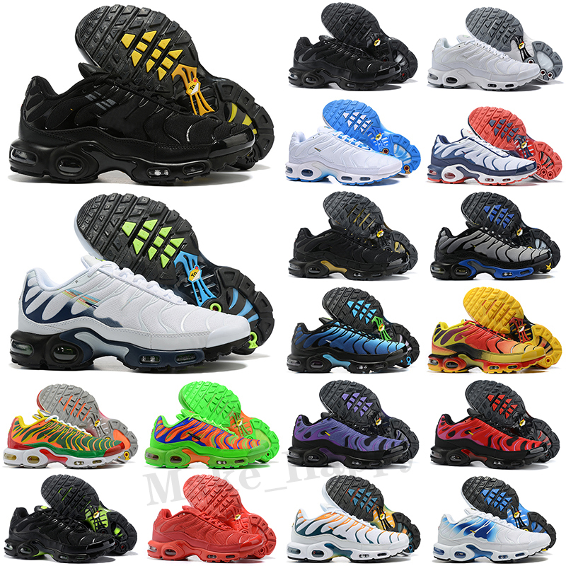 

Top Fashion Mens Running Shoes Tn Plus Tns Oreo Pink Fade Blue Fury Bleached Aqua Snakeskin Sports Trainers Sneakers Big Size 46, Color 29