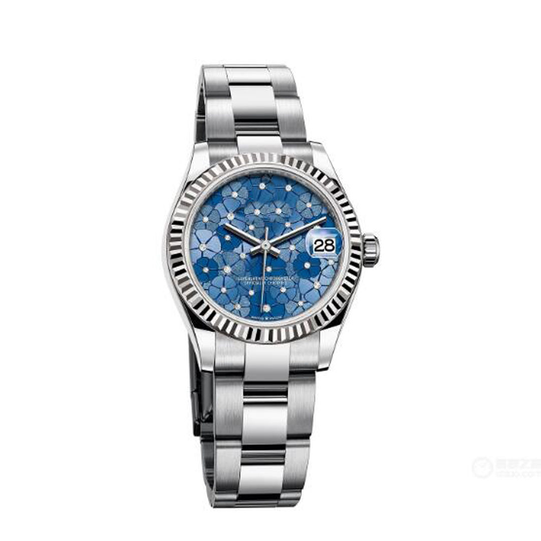 

Top luxury womens automatic mechanical watch imported movement diamond case flower dial 31mm montre de luxe