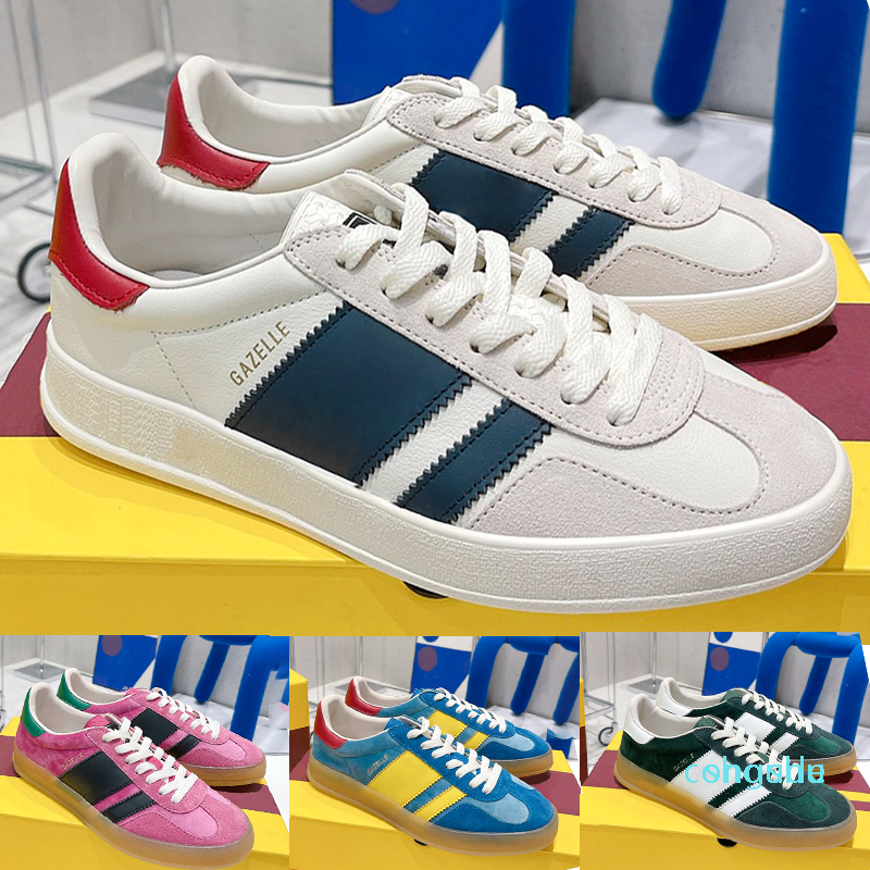 

Designer Gazelle Sneaker Men Casual Shoes Luxury Mens womens sneakers fashion trainers3, 8# beige black