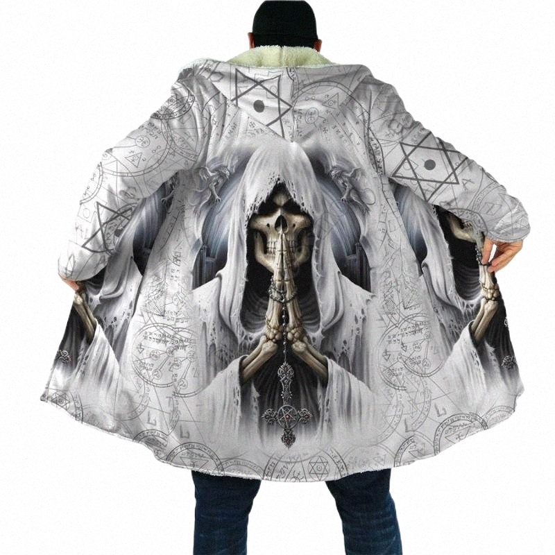 

Men's Wool & Blends men's Wool & Blends Winter Men For Women God Of Death Cloak 3D Printed Fleece Wind Breaker Warm Hood U1ra#, 10