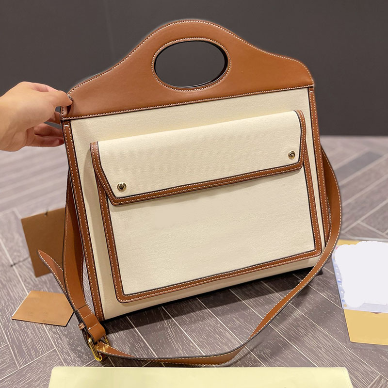 

23/30/34cm Women Canvas Tote Bags Crossbody Messenger Bag Shoulder Shop Bag Large Handbags Genuine Leather Beach Totes High Quality Classic Lettering Wide Strap, Not sold separately