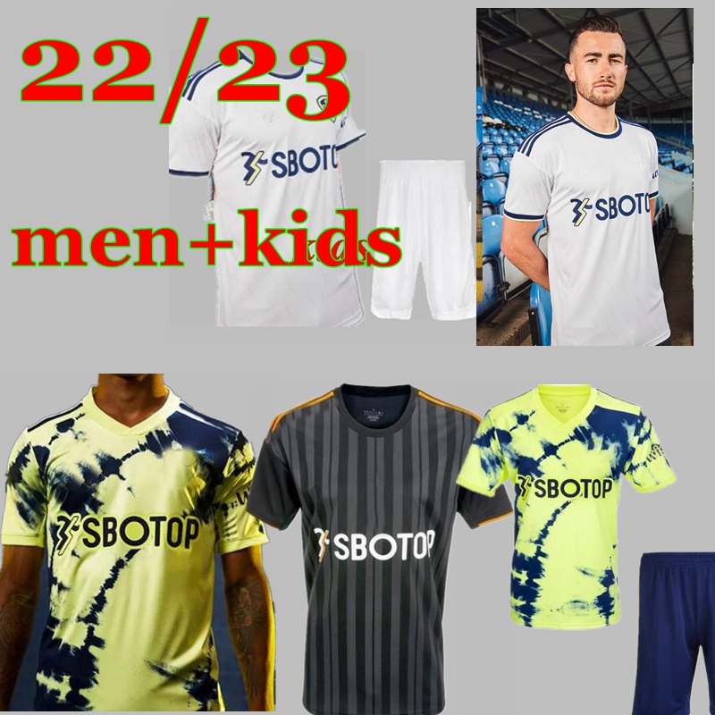 

soccer jerseys LEEds BAMFORD ALIOSKI CLARKE jersey 22 23 Men Kids kit football shirt uniform, Ivory