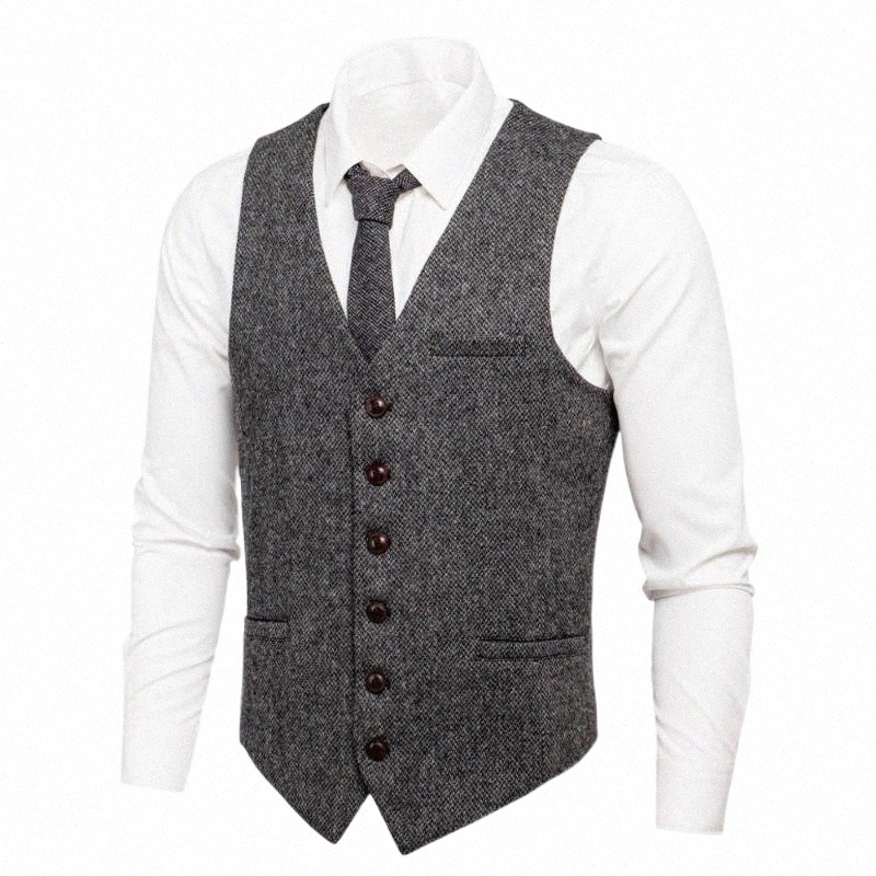 

Men's Vests men's Vests VOBOOM Waistcoat For Men Wool Blend Suit Vest Casual Fit Herringbone Wedding Cold Season 007 U3bk#, Hghgy