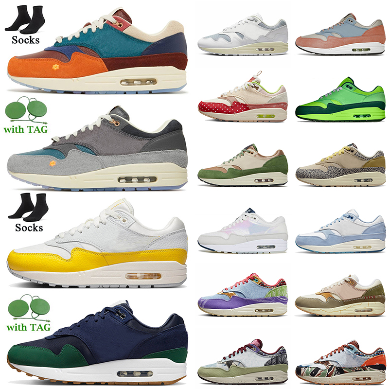 

Wholesale 2022 New AMX 1 Running Shoes With Socks Patta Waves 1s 87 White Black Runner Sneakers Tour Yellow Safari Cobblestone Obsidian Outdoor Jogging Sport Trainer, A36 daisy pack 36-46