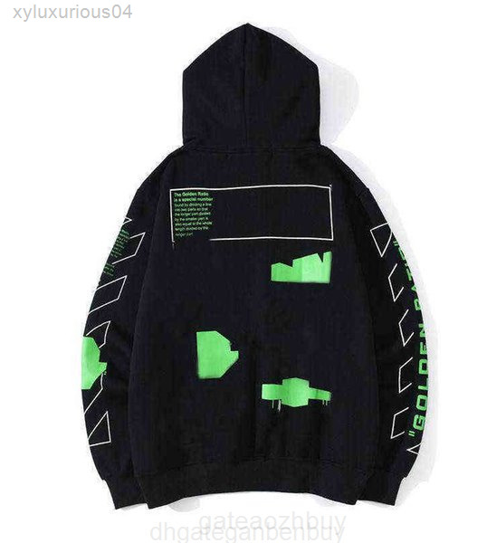 

designers Hoodie Off Sweaters Fashion Sweatshirts Tide Brands Argan Oil Painting Arrow Printing Men' Women' Pullover Hooded Sweater, 11